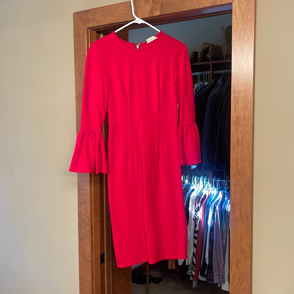 Rachel Parcell peplum sleeve work dress